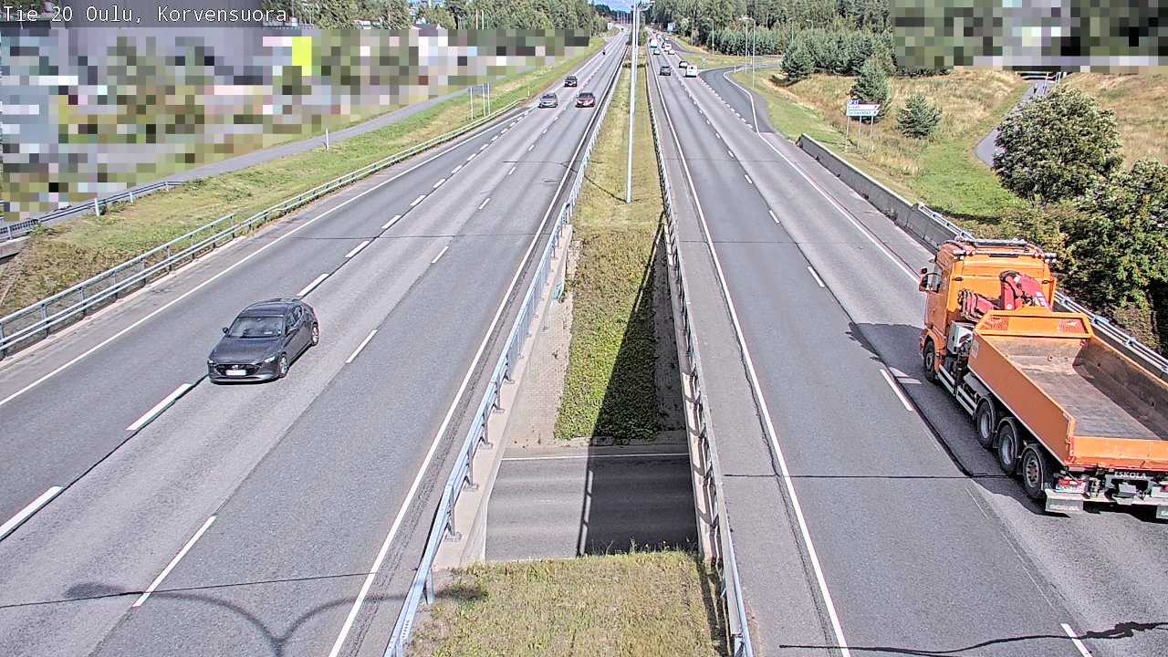 Kelikamerat Kuva Tie 20 Oulu Korvensuora, Oulu, Pohjois-Pohjanmaa