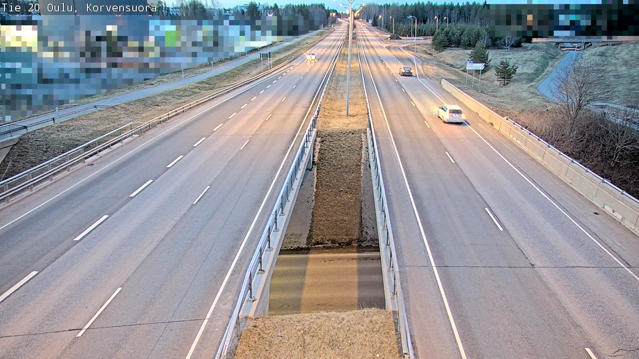 Weather Camera Image Road 20 Oulu Korvensuora, Oulu, Pohjois-Pohjanmaa