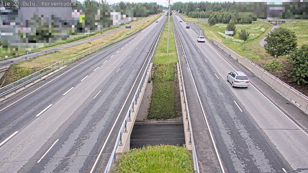 Kelikamerat Kuva Tie 20 Oulu Korvensuora, Oulu, Pohjois-Pohjanmaa