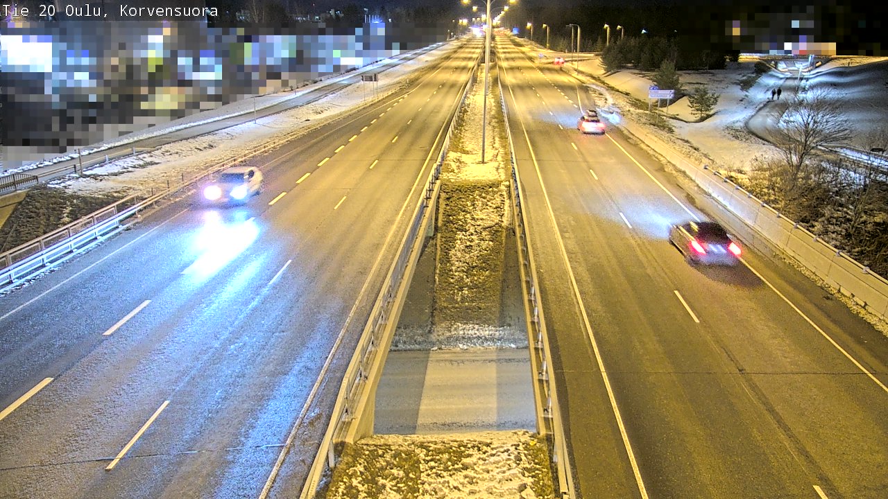 Kelikamerat Kuva Tie 20 Oulu Korvensuora, Oulu, Pohjois-Pohjanmaa