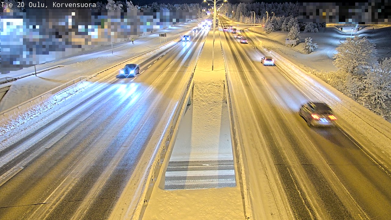 Kelikamerat Kuva Tie 20 Oulu Korvensuora, Oulu, Pohjois-Pohjanmaa