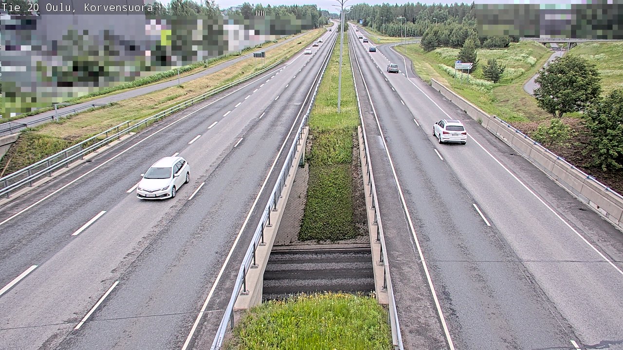 Kelikamerat Kuva Tie 20 Oulu Korvensuora, Oulu, Pohjois-Pohjanmaa