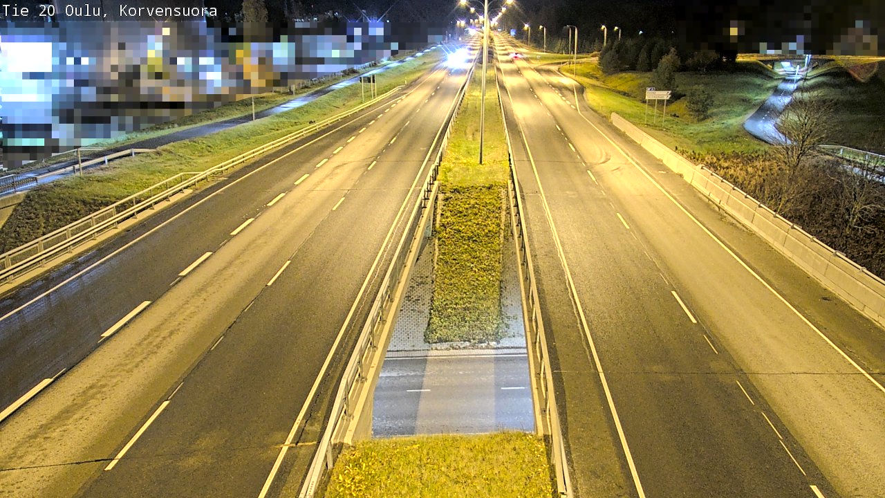 Kelikamerat Kuva Tie 20 Oulu Korvensuora, Oulu, Pohjois-Pohjanmaa