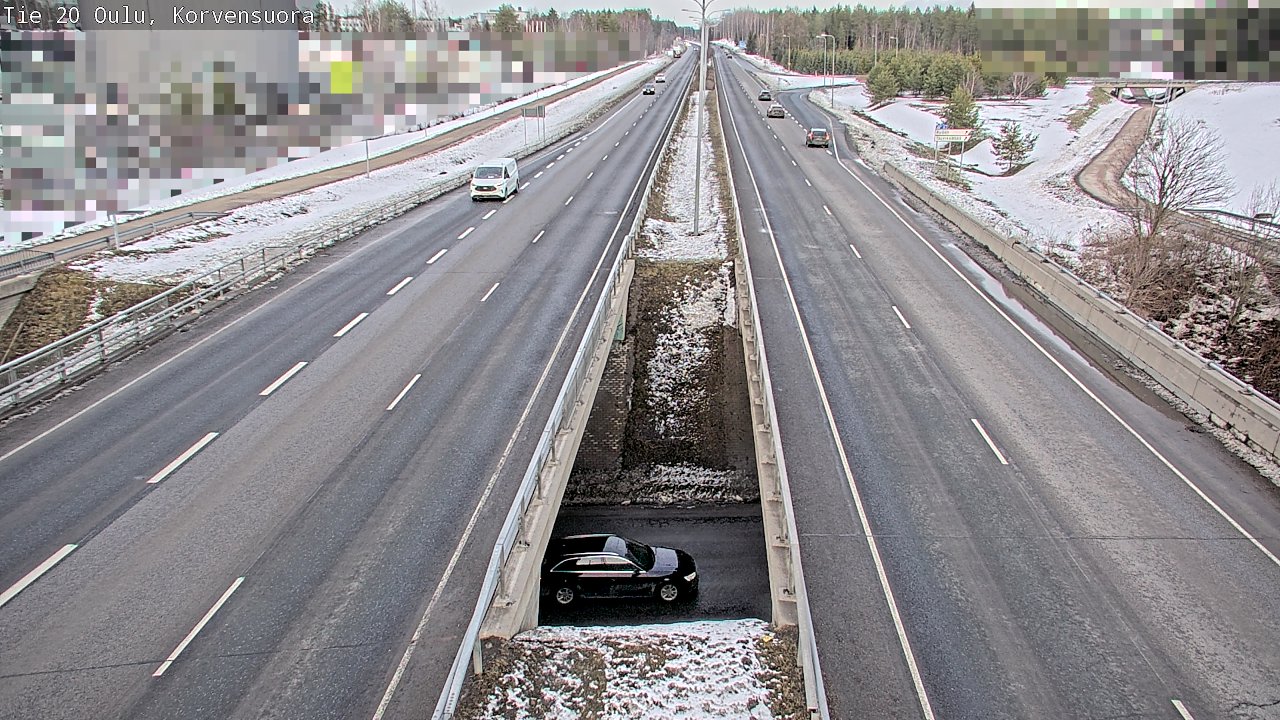 Kelikamerat Kuva Tie 20 Oulu Korvensuora, Oulu, Pohjois-Pohjanmaa
