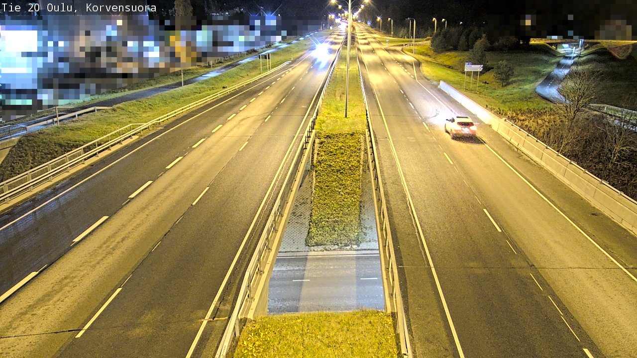 Kelikamerat Kuva Tie 20 Oulu Korvensuora, Oulu, Pohjois-Pohjanmaa