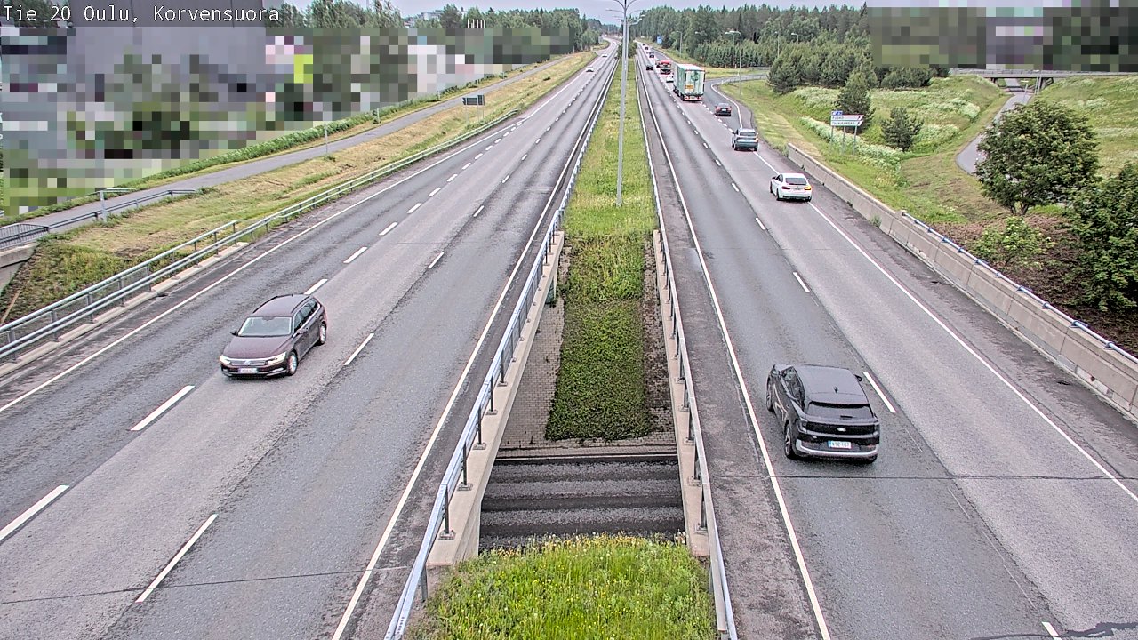 Kelikamerat Kuva Tie 20 Oulu Korvensuora, Oulu, Pohjois-Pohjanmaa
