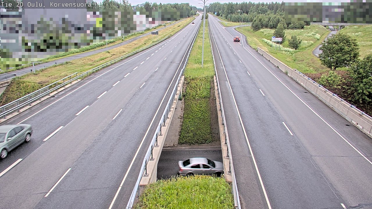 Kelikamerat Kuva Tie 20 Oulu Korvensuora, Oulu, Pohjois-Pohjanmaa