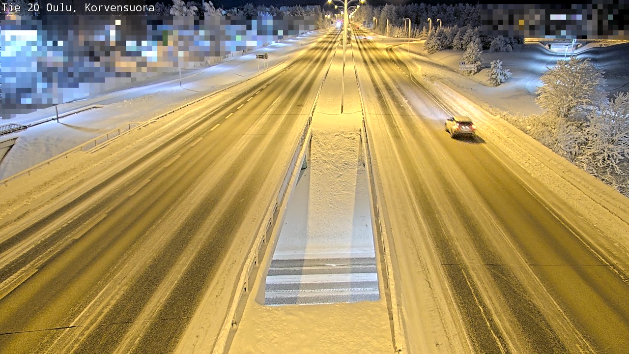 Kelikamerat Kuva Tie 20 Oulu Korvensuora, Oulu, Pohjois-Pohjanmaa