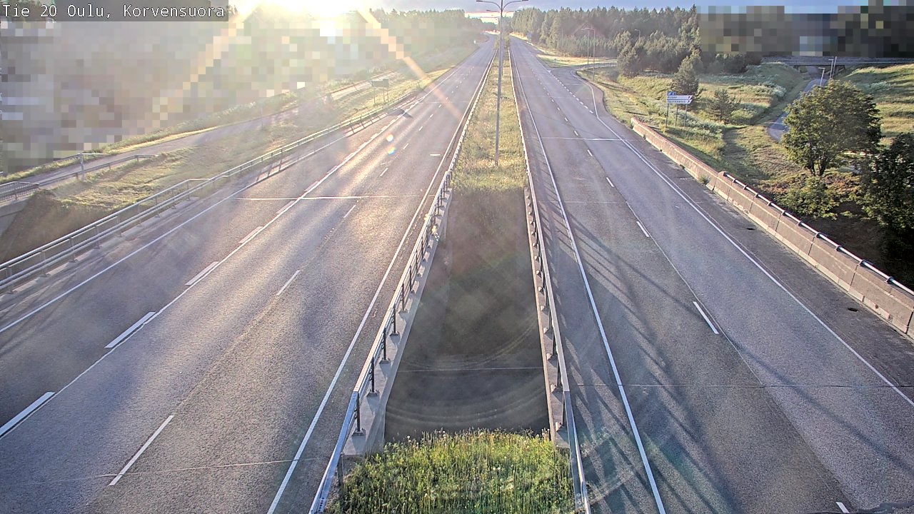 Weather Camera Image Road 20 Oulu Korvensuora, Oulu, Pohjois-Pohjanmaa
