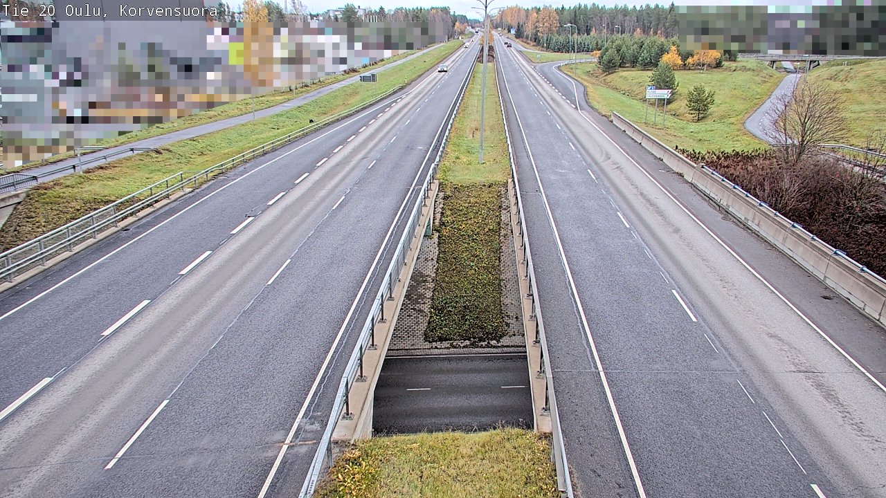 Kelikamerat Kuva Tie 20 Oulu Korvensuora, Oulu, Pohjois-Pohjanmaa