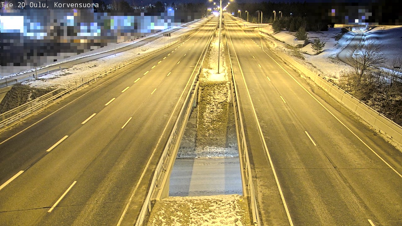 Kelikamerat Kuva Tie 20 Oulu Korvensuora, Oulu, Pohjois-Pohjanmaa