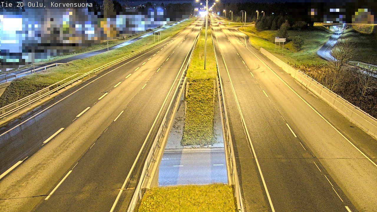 Kelikamerat Kuva Tie 20 Oulu Korvensuora, Oulu, Pohjois-Pohjanmaa