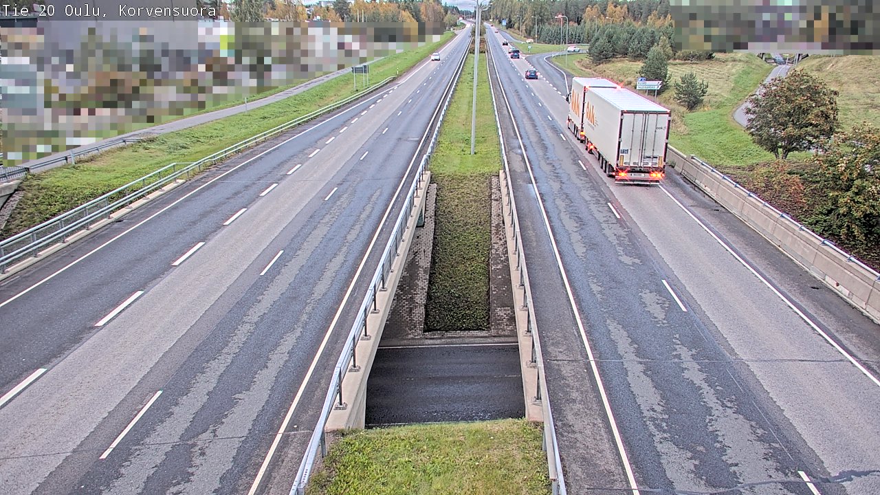 Kelikamerat Kuva Tie 20 Oulu Korvensuora, Oulu, Pohjois-Pohjanmaa