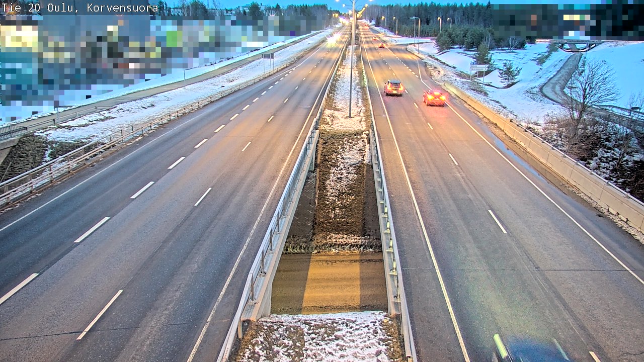 Kelikamerat Kuva Tie 20 Oulu Korvensuora, Oulu, Pohjois-Pohjanmaa