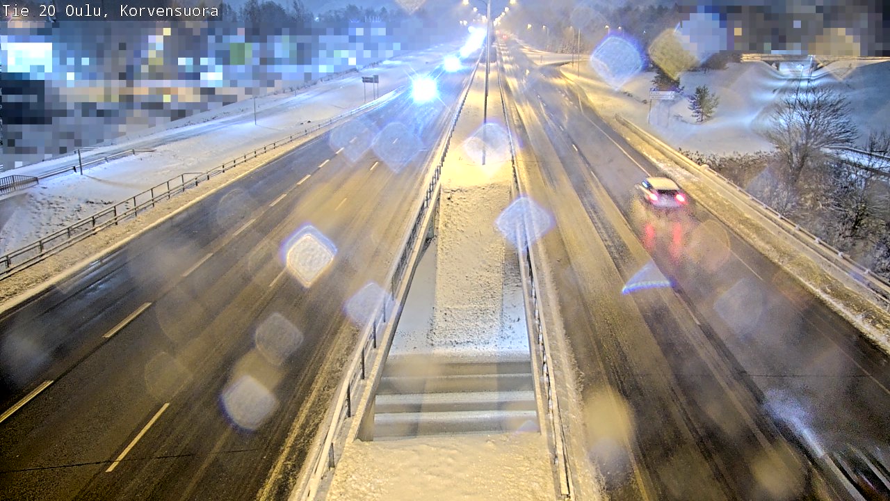 Weather Camera Image Väg 20 Uleåborg Korvensuora, Oulu, Pohjois-Pohjanmaa