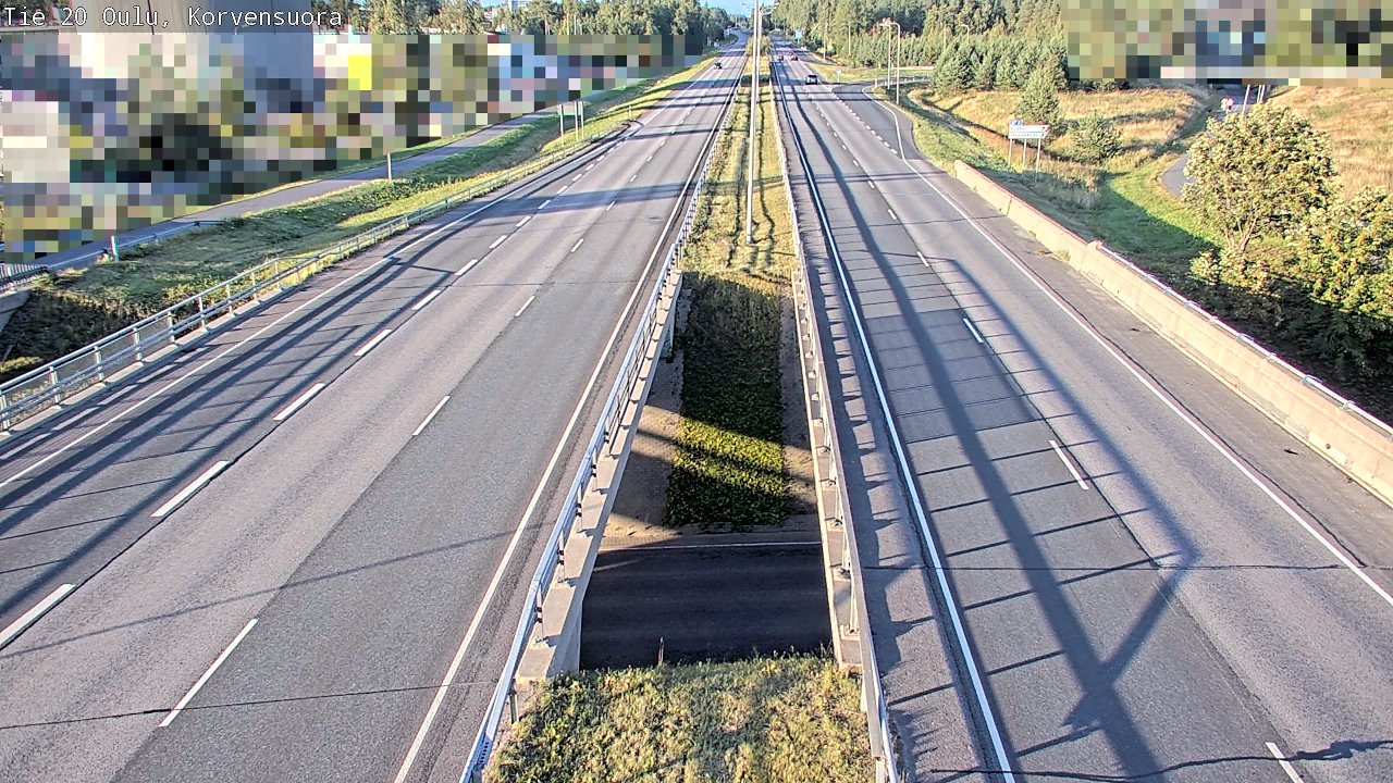 Kelikamerat Kuva Tie 20 Oulu Korvensuora, Oulu, Pohjois-Pohjanmaa