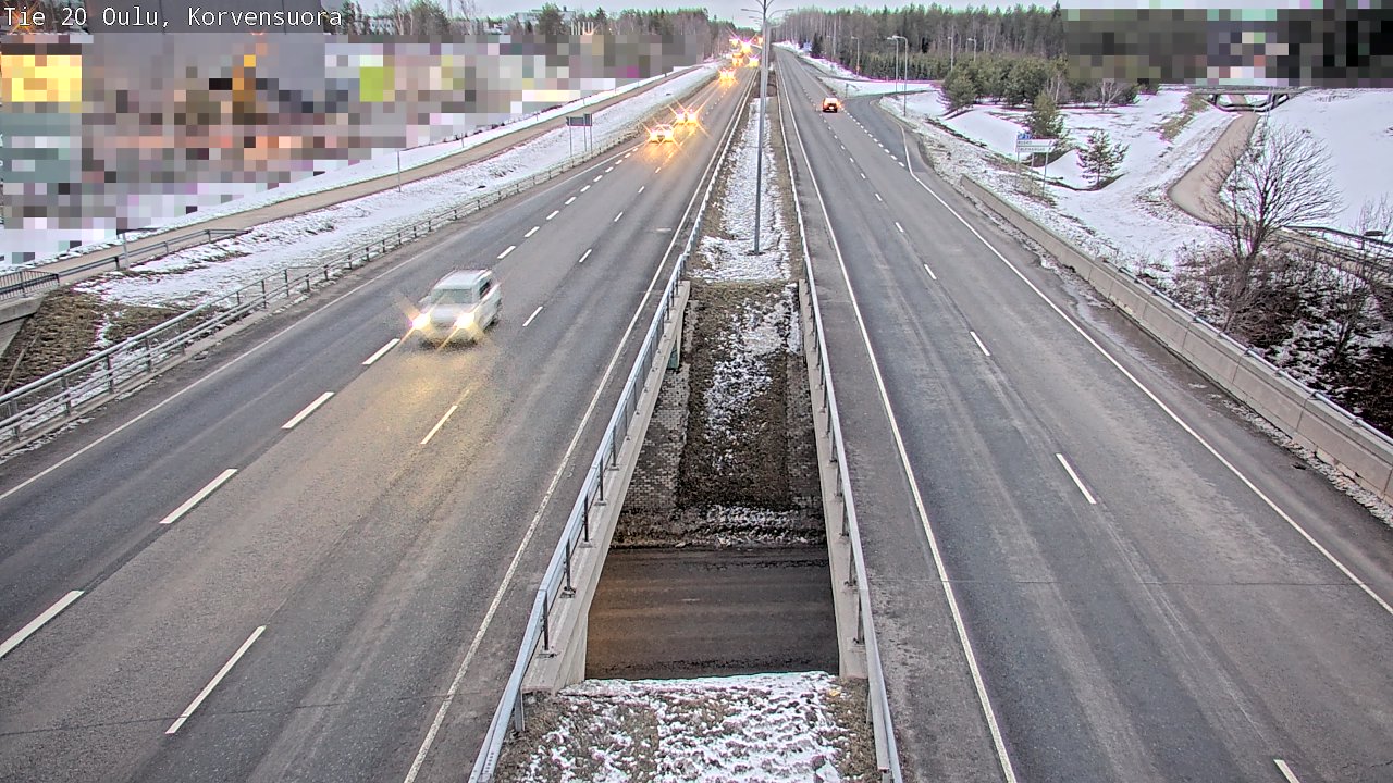 Kelikamerat Kuva Tie 20 Oulu Korvensuora, Oulu, Pohjois-Pohjanmaa