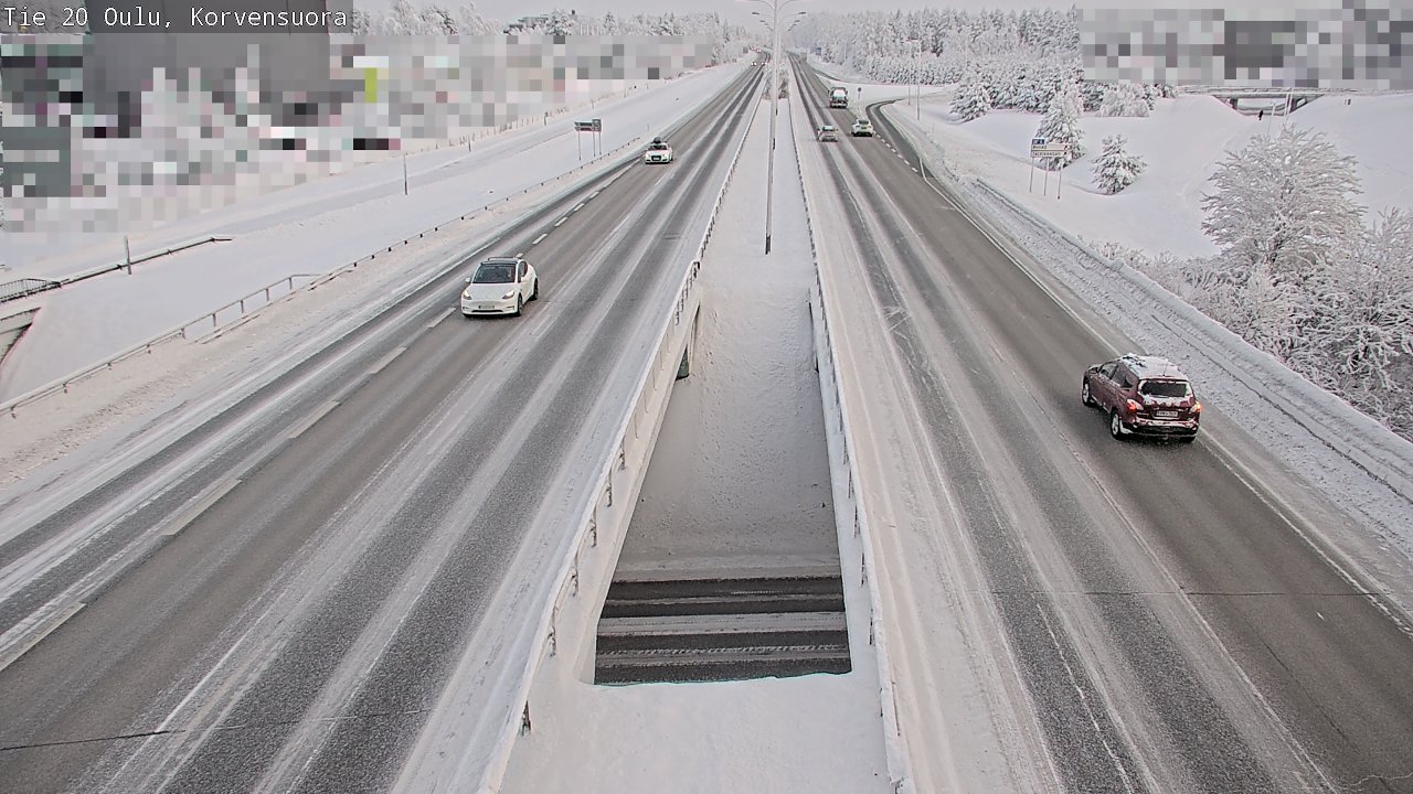 Weather Camera Image Road 20 Oulu Korvensuora, Oulu, Pohjois-Pohjanmaa
