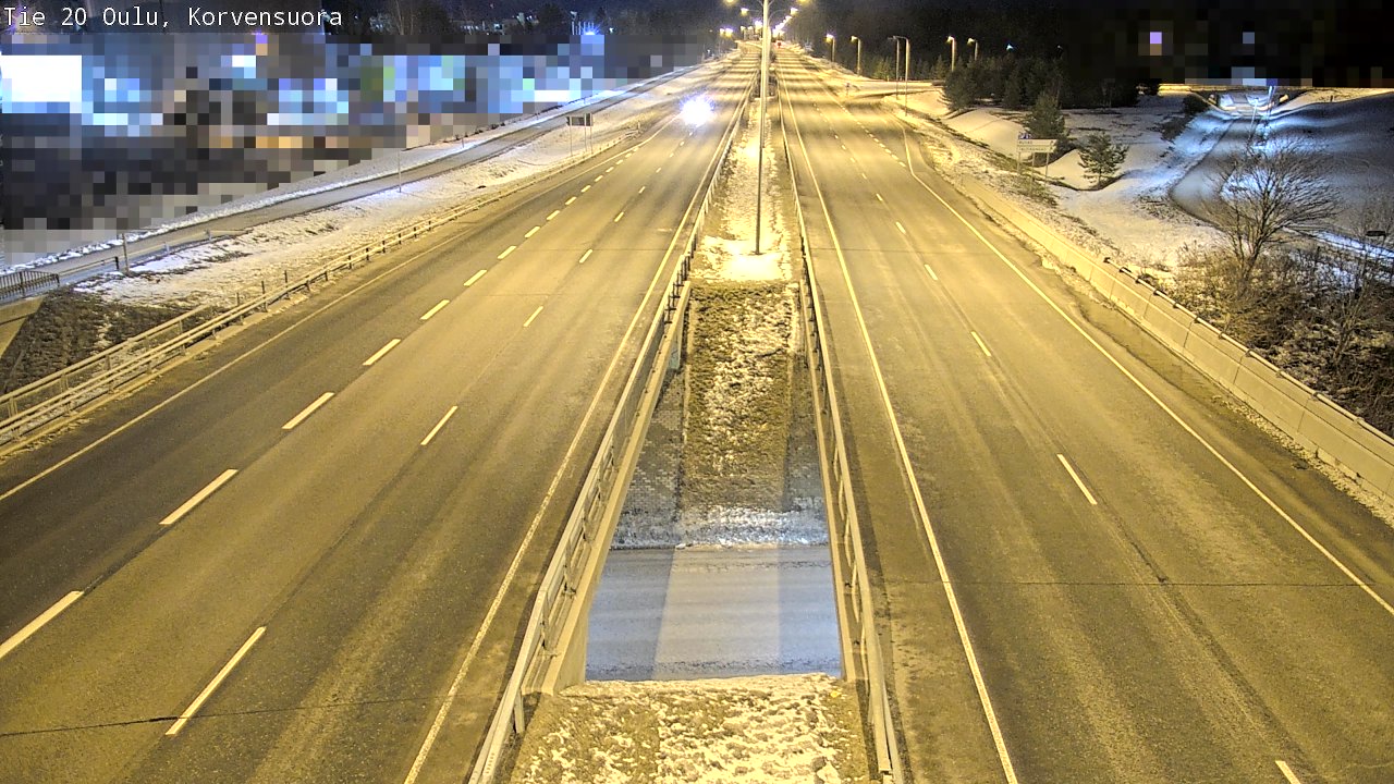 Kelikamerat Kuva Tie 20 Oulu Korvensuora, Oulu, Pohjois-Pohjanmaa