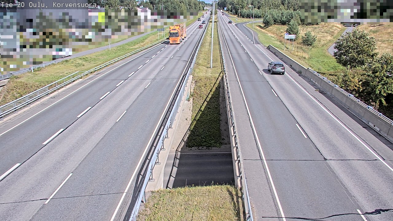 Kelikamerat Kuva Tie 20 Oulu Korvensuora, Oulu, Pohjois-Pohjanmaa