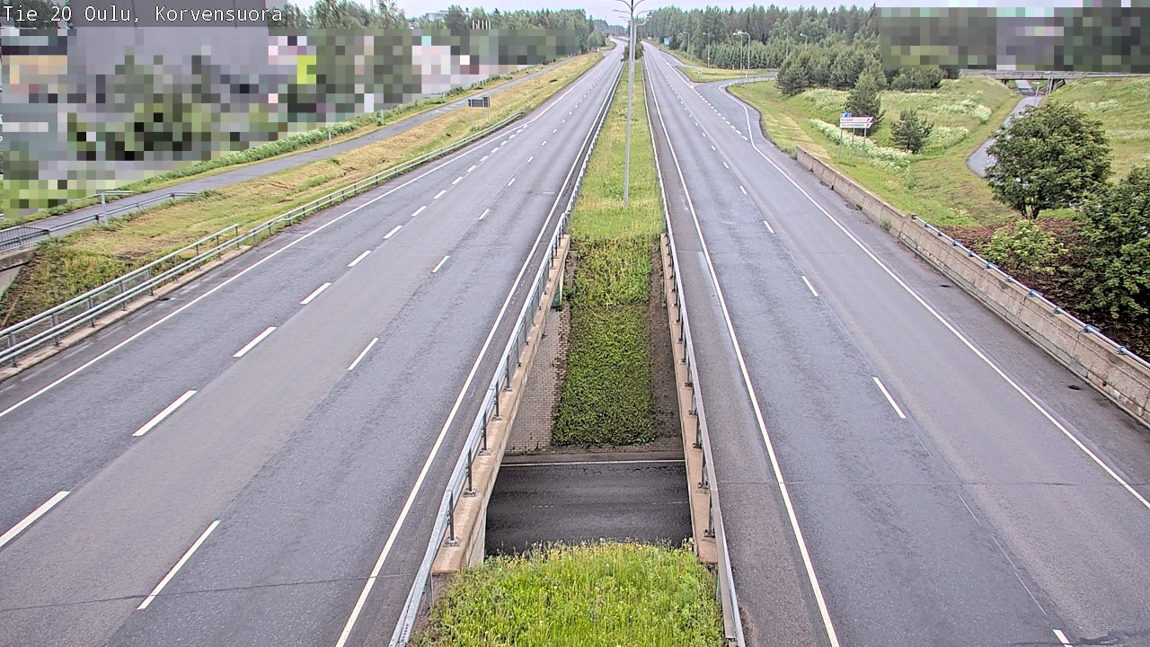 Kelikamerat Kuva Tie 20 Oulu Korvensuora, Oulu, Pohjois-Pohjanmaa
