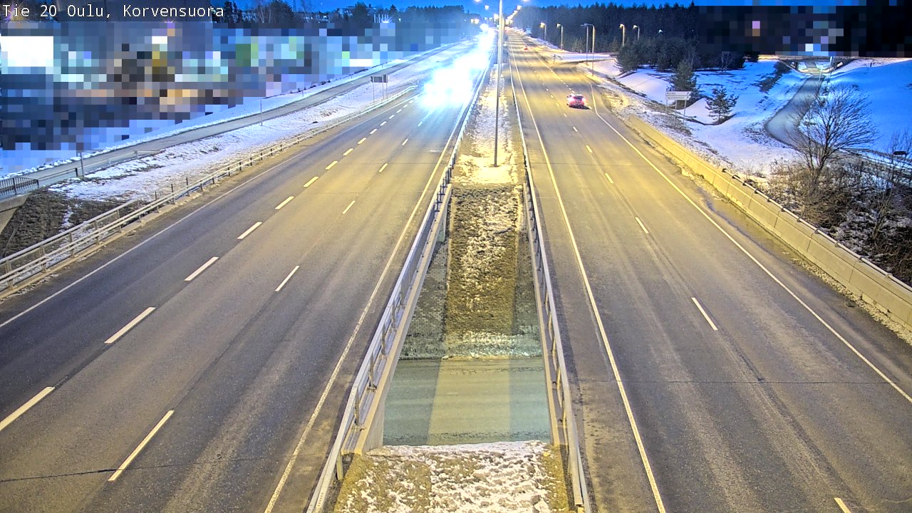 Kelikamerat Kuva Tie 20 Oulu Korvensuora, Oulu, Pohjois-Pohjanmaa