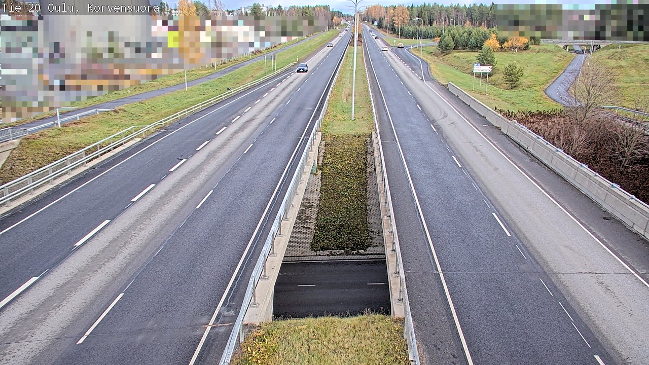 Kelikamerat Kuva Tie 20 Oulu Korvensuora, Oulu, Pohjois-Pohjanmaa