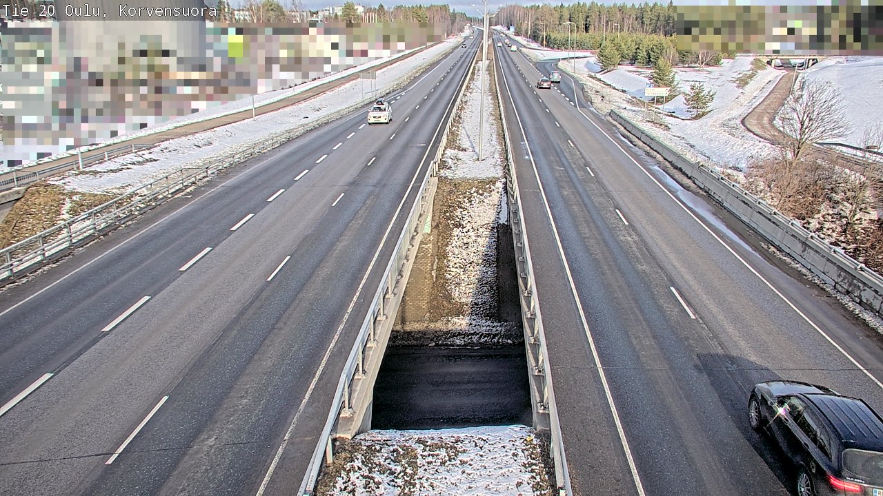 Kelikamerat Kuva Tie 20 Oulu Korvensuora, Oulu, Pohjois-Pohjanmaa