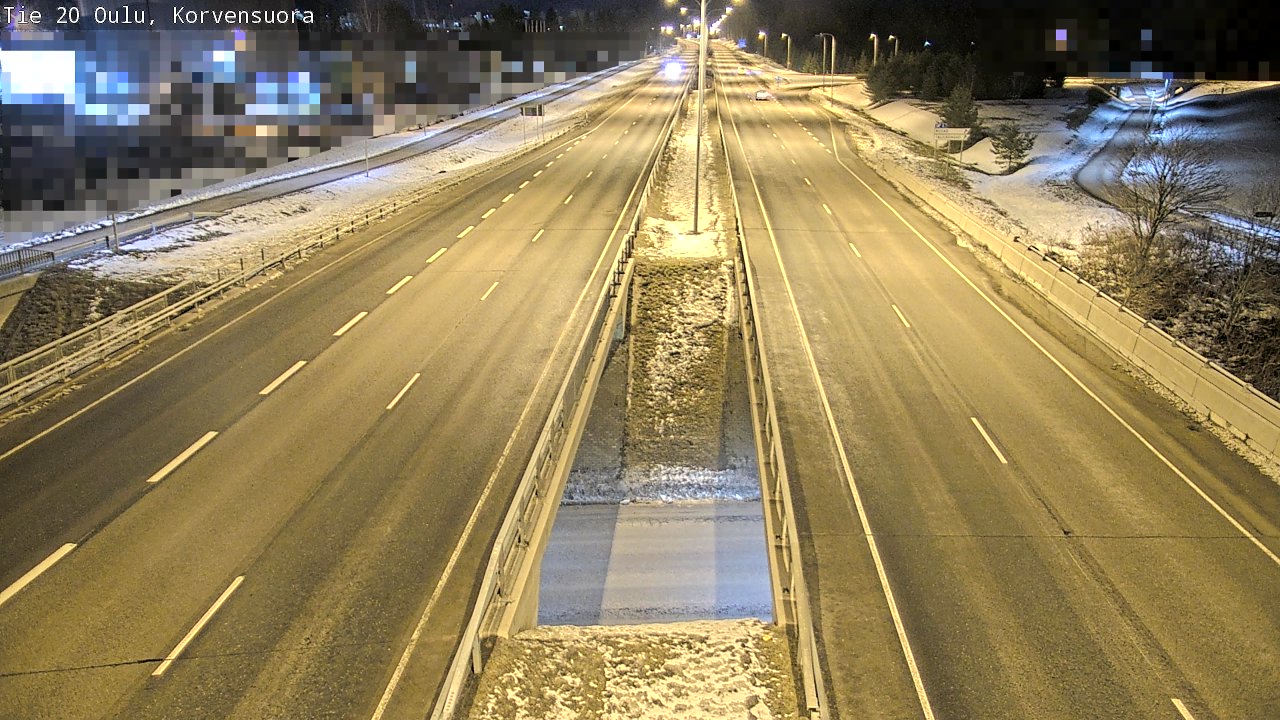 Kelikamerat Kuva Tie 20 Oulu Korvensuora, Oulu, Pohjois-Pohjanmaa