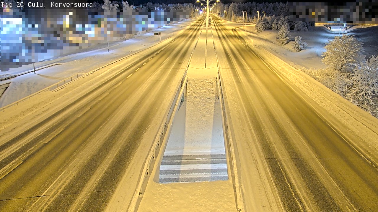 Kelikamerat Kuva Tie 20 Oulu Korvensuora, Oulu, Pohjois-Pohjanmaa