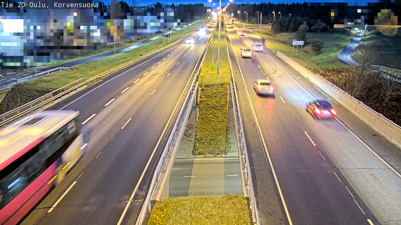 Kelikamerat Kuva Tie 20 Oulu Korvensuora, Oulu, Pohjois-Pohjanmaa