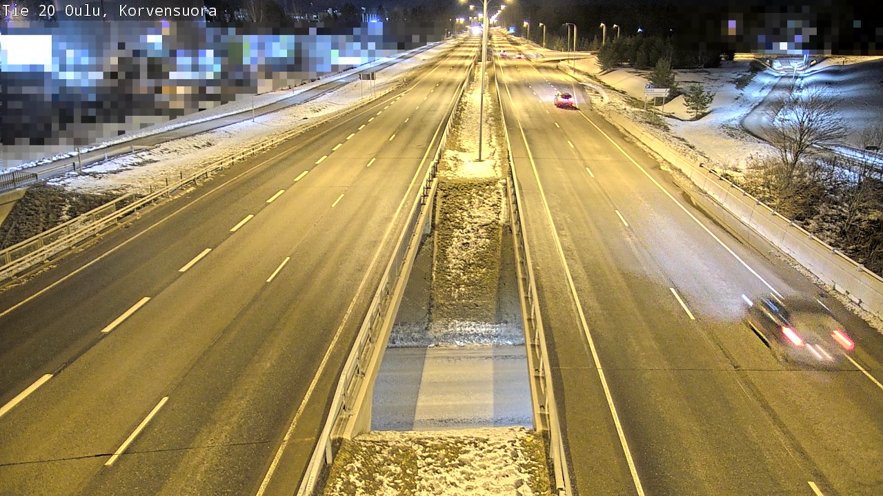 Kelikamerat Kuva Tie 20 Oulu Korvensuora, Oulu, Pohjois-Pohjanmaa