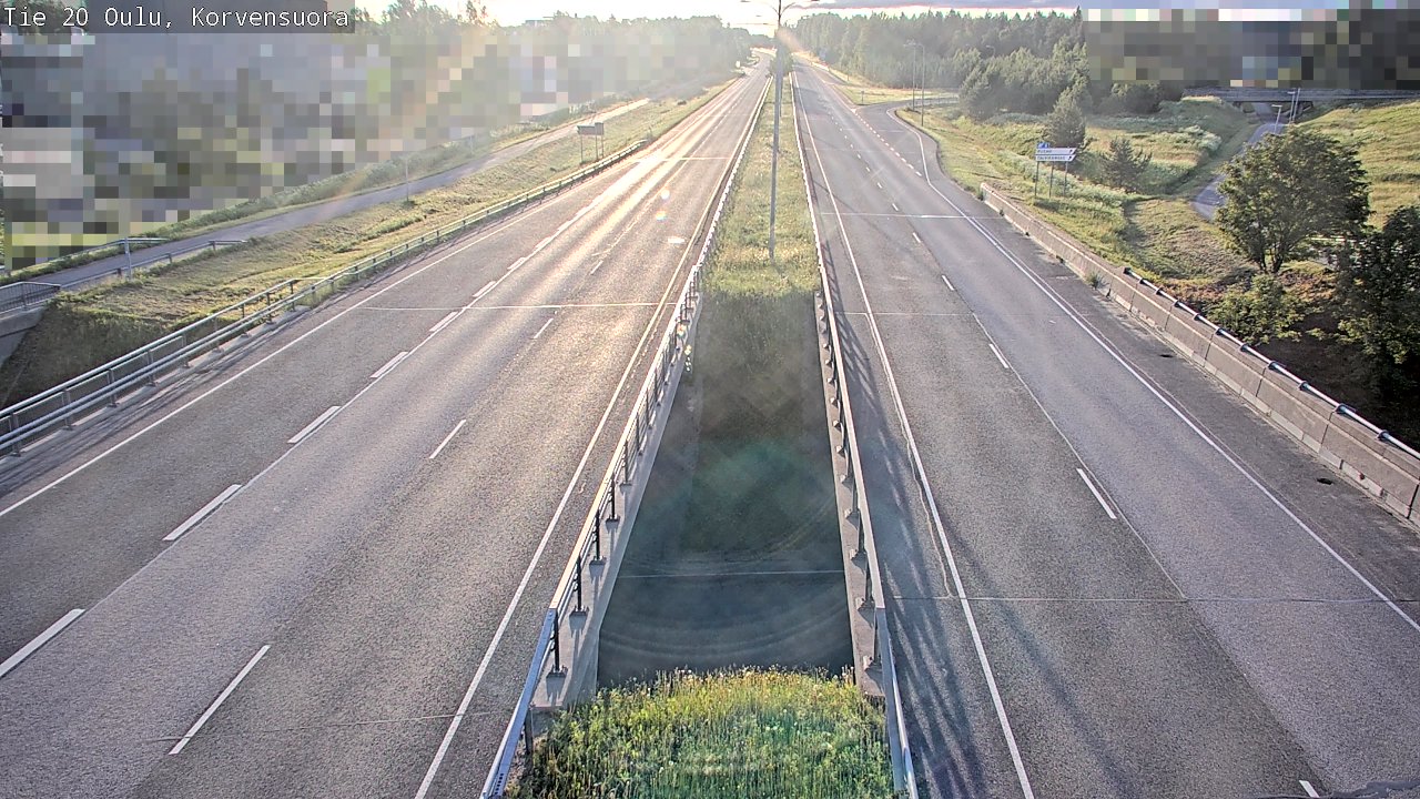 Weather Camera Image Road 20 Oulu Korvensuora, Oulu, Pohjois-Pohjanmaa