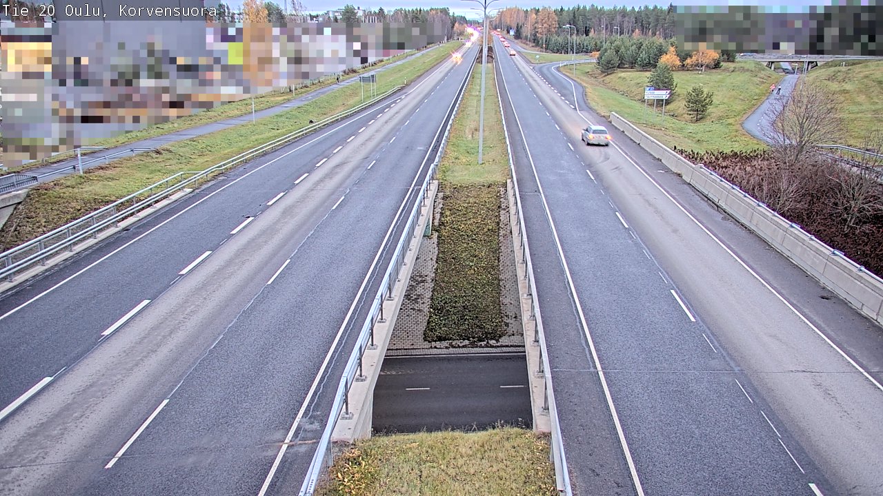 Kelikamerat Kuva Tie 20 Oulu Korvensuora, Oulu, Pohjois-Pohjanmaa