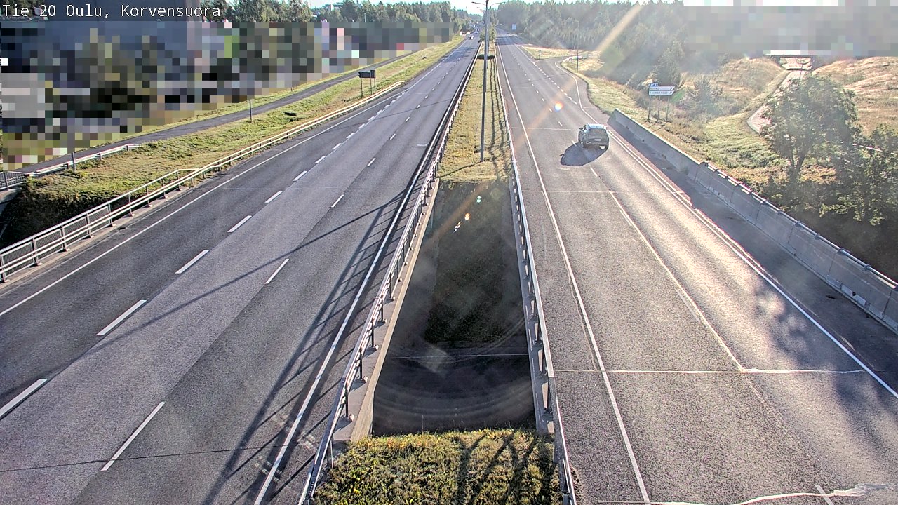 Weather Camera Image Road 20 Oulu Korvensuora, Oulu, Pohjois-Pohjanmaa