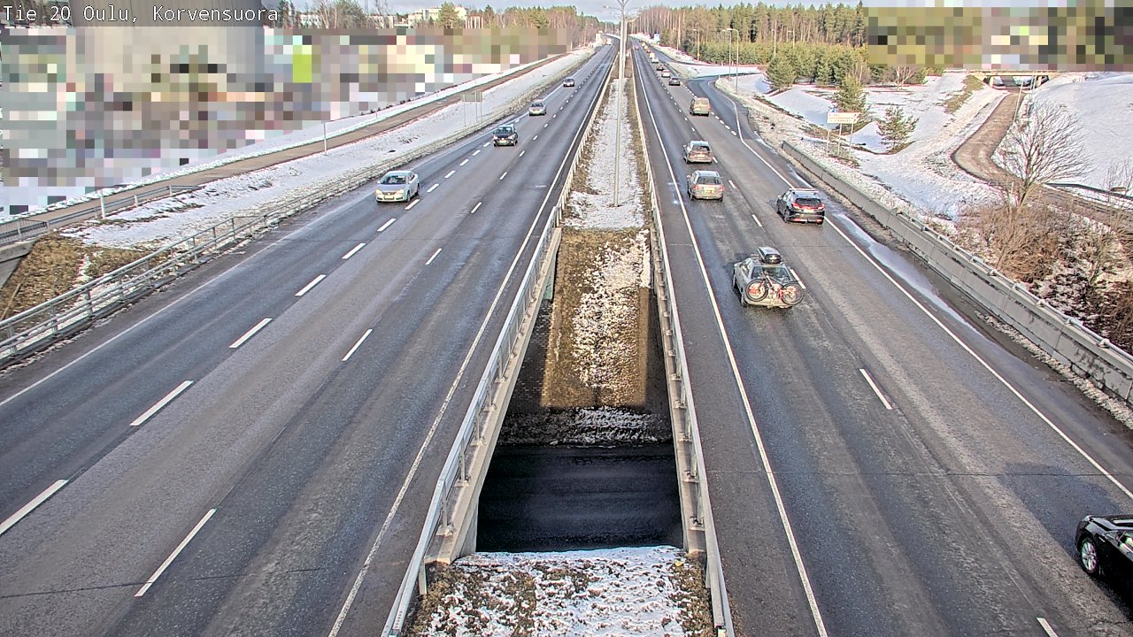 Kelikamerat Kuva Tie 20 Oulu Korvensuora, Oulu, Pohjois-Pohjanmaa