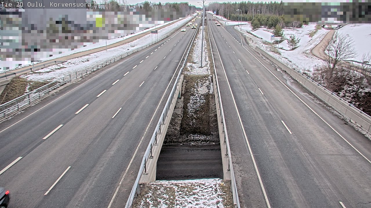 Kelikamerat Kuva Tie 20 Oulu Korvensuora, Oulu, Pohjois-Pohjanmaa