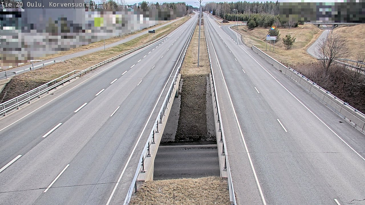 Kelikamerat Kuva Tie 20 Oulu Korvensuora, Oulu, Pohjois-Pohjanmaa