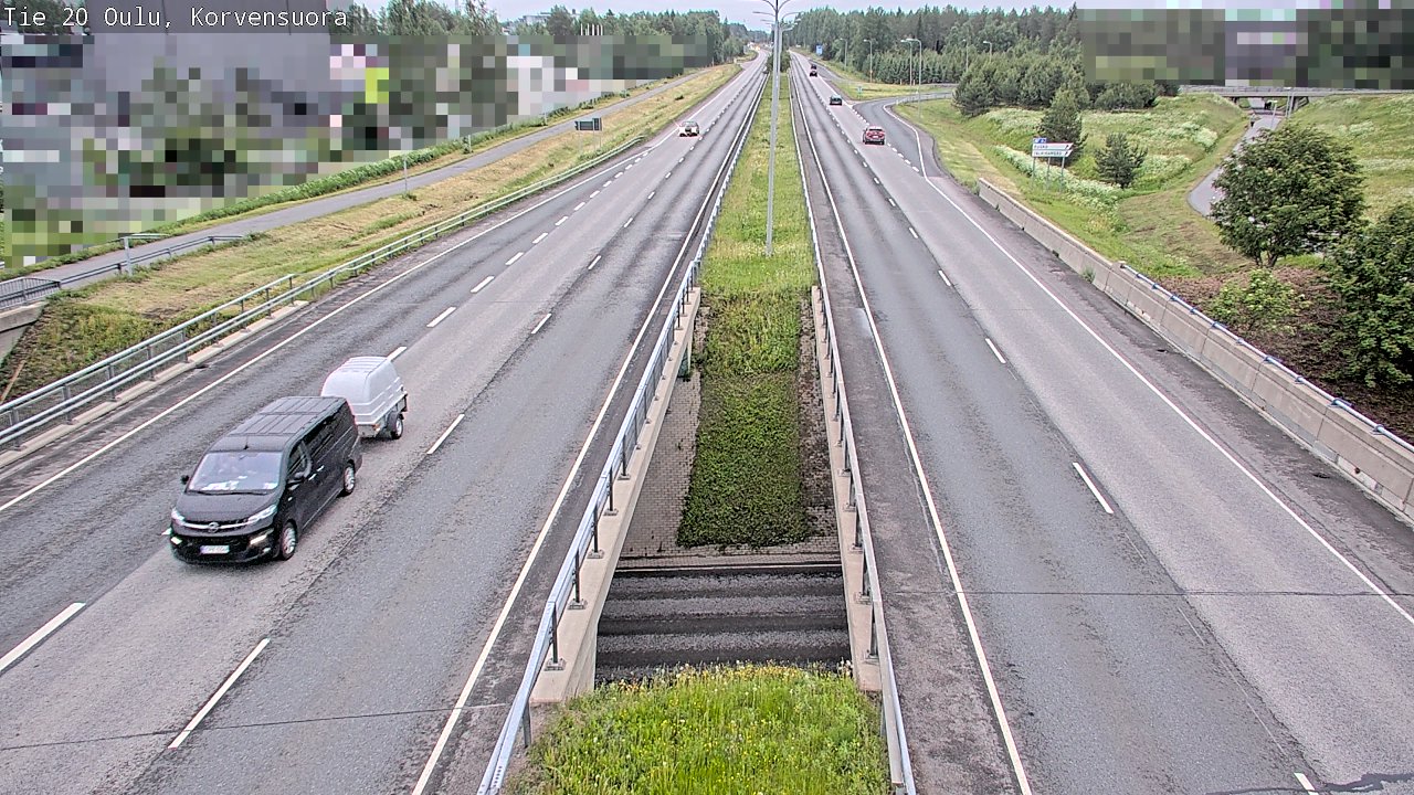 Kelikamerat Kuva Tie 20 Oulu Korvensuora, Oulu, Pohjois-Pohjanmaa