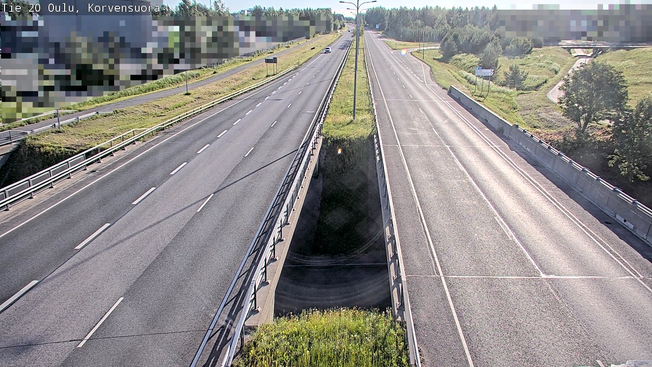 Weather Camera Image Road 20 Oulu Korvensuora, Oulu, Pohjois-Pohjanmaa