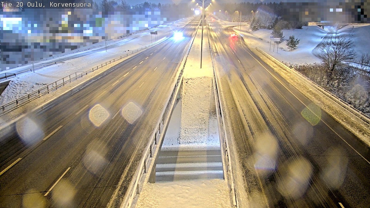 Weather Camera Image Väg 20 Uleåborg Korvensuora, Oulu, Pohjois-Pohjanmaa