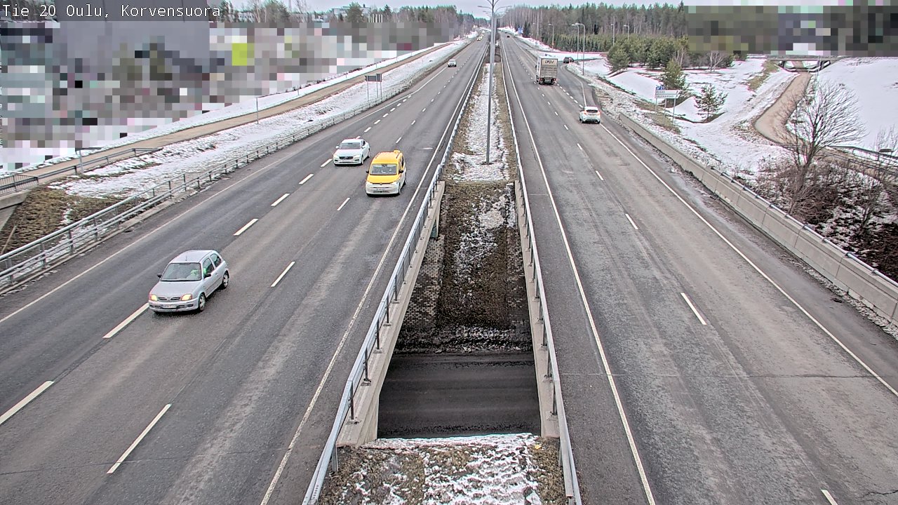 Weather Camera Image Road 20 Oulu Korvensuora, Oulu, Pohjois-Pohjanmaa
