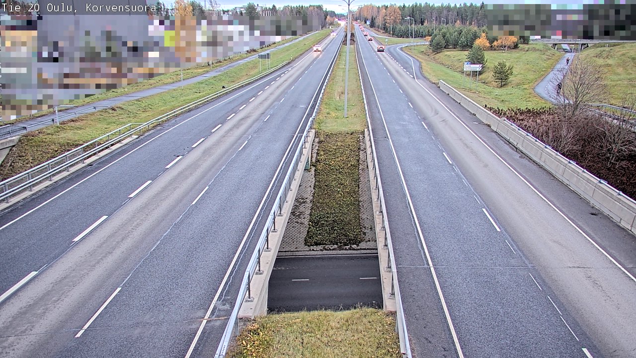 Kelikamerat Kuva Tie 20 Oulu Korvensuora, Oulu, Pohjois-Pohjanmaa