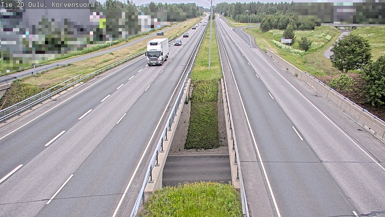 Kelikamerat Kuva Tie 20 Oulu Korvensuora, Oulu, Pohjois-Pohjanmaa