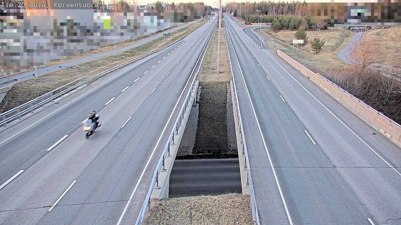 Kelikamerat Kuva Tie 20 Oulu Korvensuora, Oulu, Pohjois-Pohjanmaa