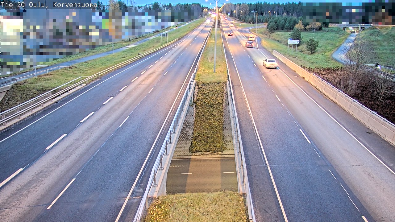 Kelikamerat Kuva Tie 20 Oulu Korvensuora, Oulu, Pohjois-Pohjanmaa