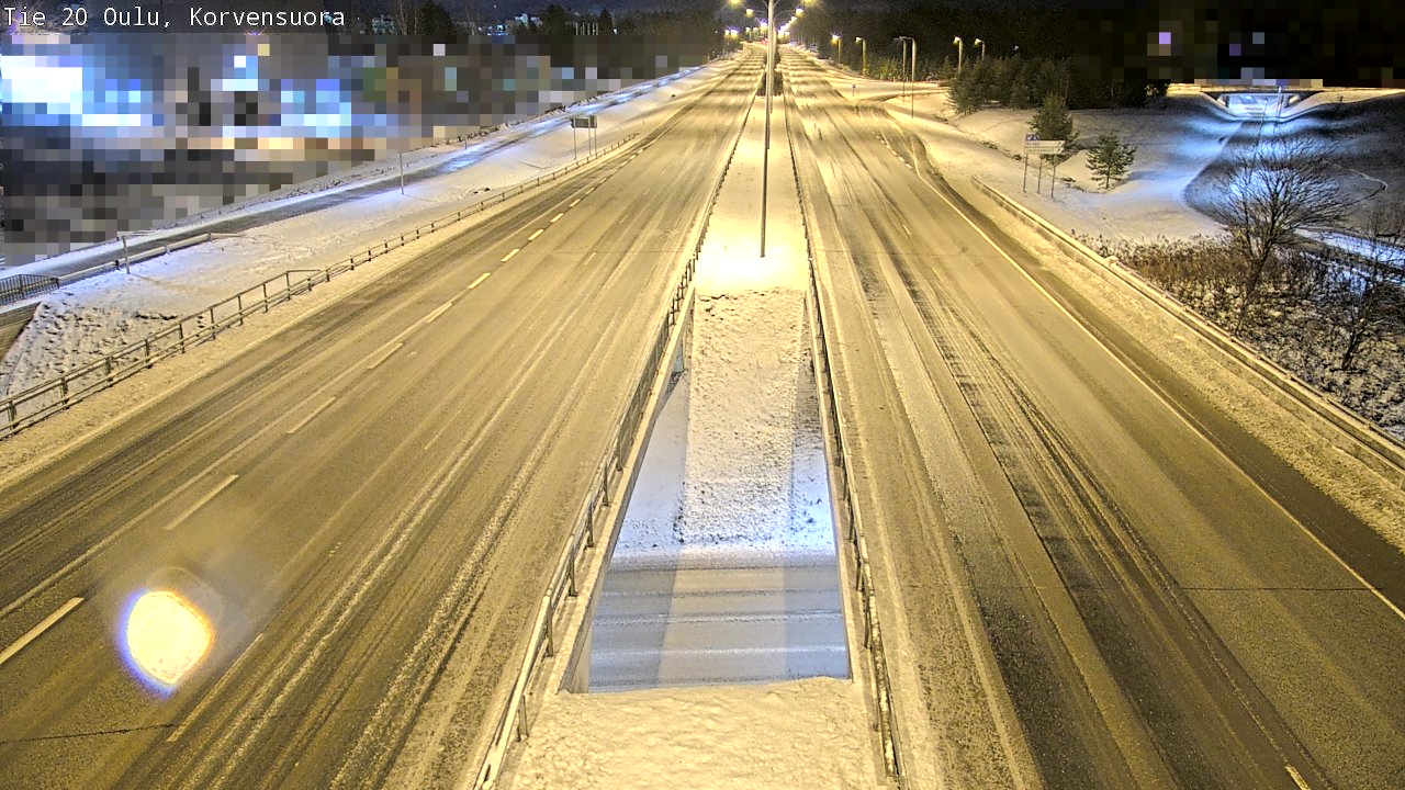 Weather Camera Image Väg 20 Uleåborg Korvensuora, Oulu, Pohjois-Pohjanmaa