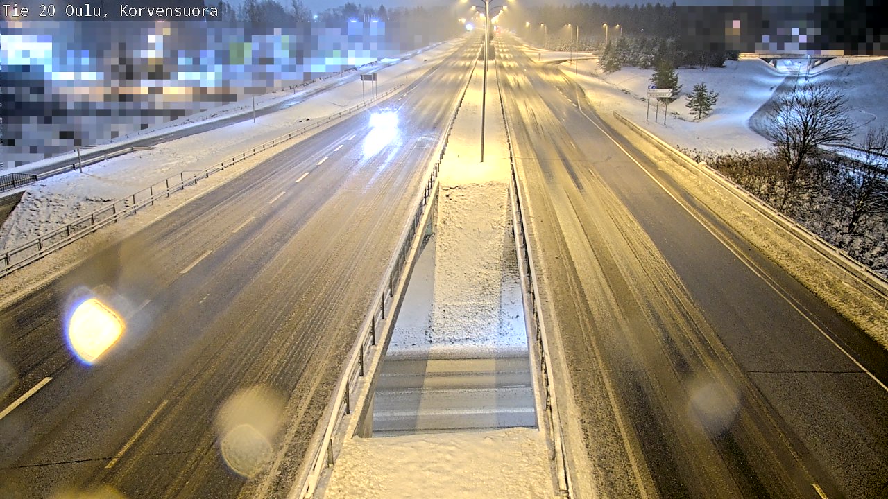 Weather Camera Image Väg 20 Uleåborg Korvensuora, Oulu, Pohjois-Pohjanmaa