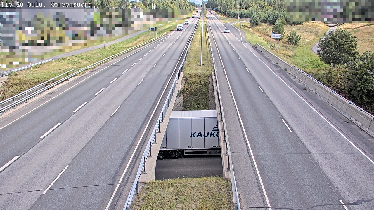 Kelikamerat Kuva Tie 20 Oulu Korvensuora, Oulu, Pohjois-Pohjanmaa