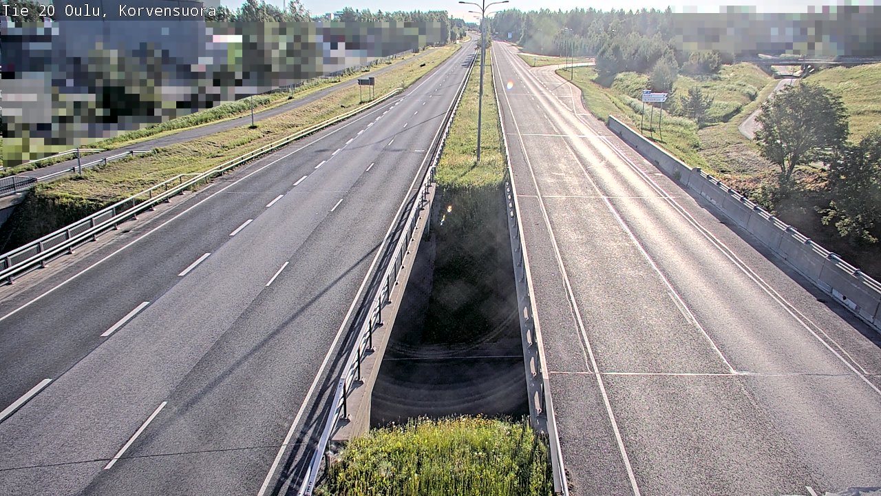 Weather Camera Image Road 20 Oulu Korvensuora, Oulu, Pohjois-Pohjanmaa